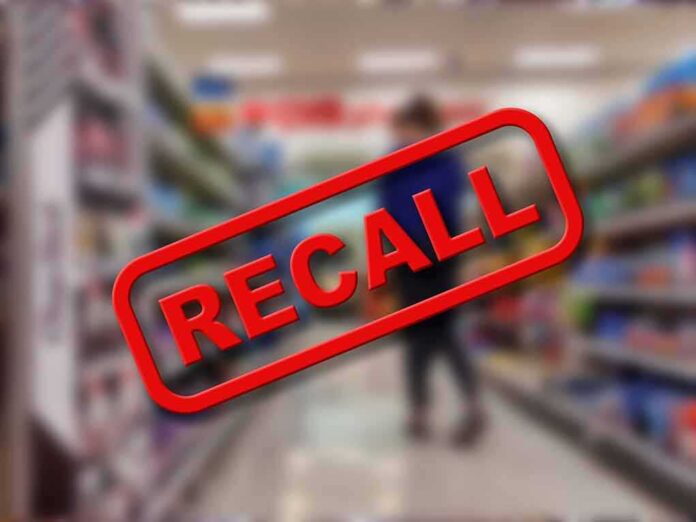 2187841613 featured image "Recall" stamp on blurred store aisle background.