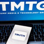The Truth Behind Trump’s Voter Order "TMTG and Truth Social logos on screen and phone."