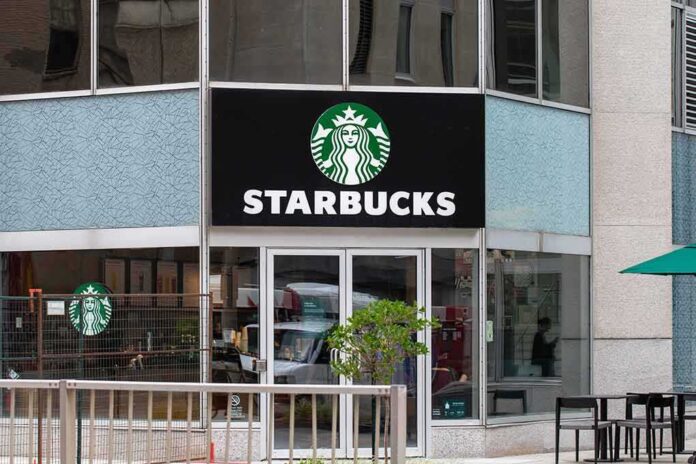 2320394477 featured image Starbucks storefront with glass doors and logo