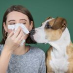 woman with allergies