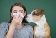 woman with allergies