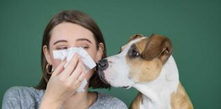 woman with allergies