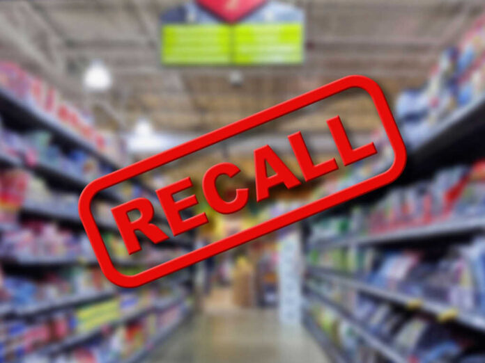 2187226441 Recall warning over blurred grocery store aisle