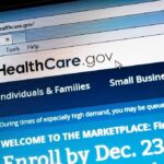 Screenshot of the HealthCare.gov website with enrollment information