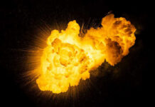 Fetterman ERUPTS–Blasts His PARTY Bright, fiery explosion against a dark background.