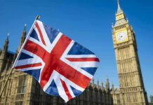 Shocking Resignation Jolts Downing Street Union Jack flag with Big Ben in the background.
