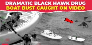 Black Hawk chases drug boat of Puerto Rico in dramatic CBP operation; 391 pounds of cocaine seized