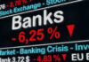 Trump’s Stock Activity Fuels Debate Over Ethics Stock exchange displays bank crisis percentage decrease.