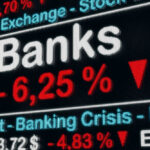 Trump’s Stock Activity Fuels Debate Over Ethics Stock exchange displays bank crisis percentage decrease.
