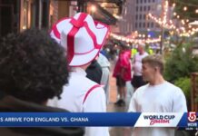 England Fan Spent His Entire House Deposit on the World Cup England fans arrive in Boston for World Cup match against Ghana