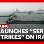 US launches “series of strikes” on Iran after ships attacked in strait of Hormuz |BBC News