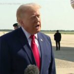Trump departs aboard Air Force One for dignified transfer ceremony at Dover Air Force Base