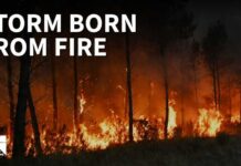 France wildfire creates its OWN thunderstorm — and it’s spreading fire