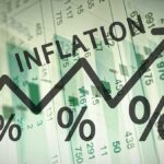 Graph showing an upward trend in inflation percentages