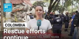 Death toll from Colombia earthquake continues to rise • FRANCE 24 English