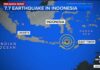Magnitude 7.7 earthquake strikes off Indonesia coast, tsunami warning issued