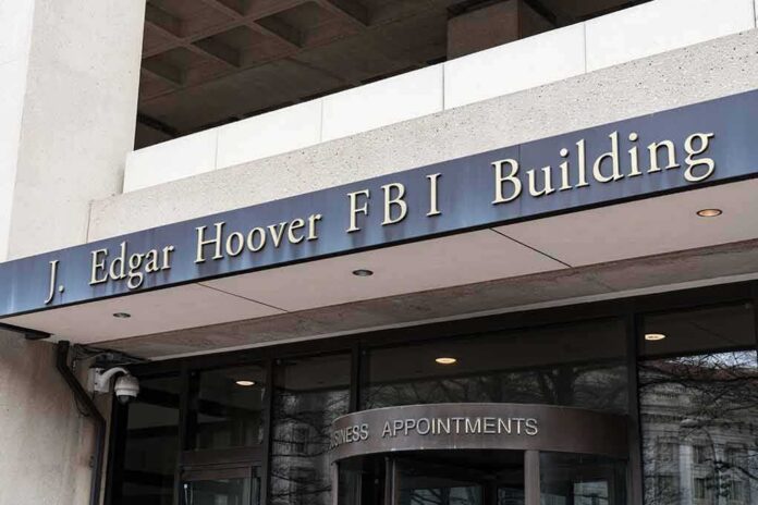 shutterstock_1055583416 Entrance of the J. Edgar Hoover FBI Building