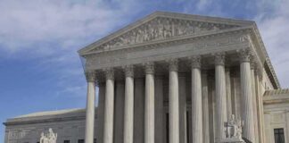 Supreme Court building with grand columns and steps