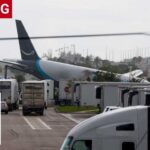 BREAKING: Amazon cargo jet overruns runway at Miami airport, STRIKES multiple vehicles