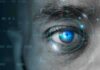 New Bill Calls for a Pause on Advanced AI Human eye with digital scanning interface