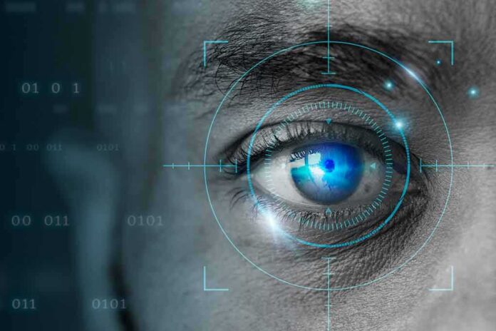 shutterstock_2022918011 Human eye with digital scanning interface